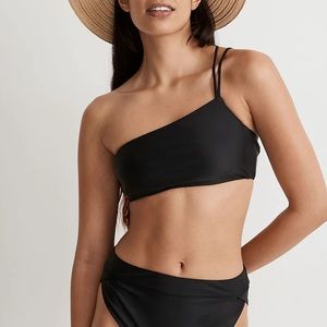 Double-Strap One-Shoulder Bikini Top
